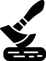Axe Glyph Icon Design vector