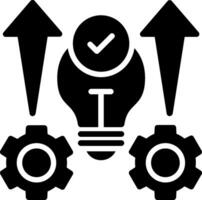 Knowledge Development Glyph Icon Design vector