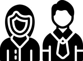 Team Glyph Icon Design vector