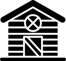 Shed Glyph Icon Design vector