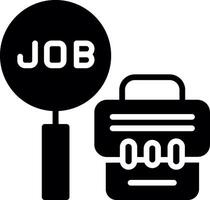 Search Glyph Icon Design vector