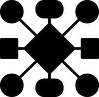 Connection Glyph Icon Design vector