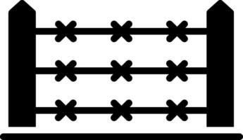 Fence Glyph Icon Design vector