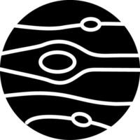Neptune Glyph Icon Design vector