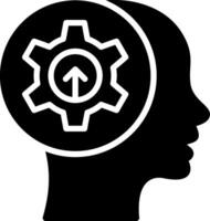 Skill Glyph Icon Design vector