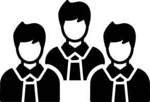 Team Glyph Icon Design vector