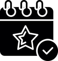 Event Glyph Icon Design vector