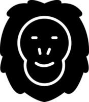 Golden Lion Tamarin Glyph Icon Design vector