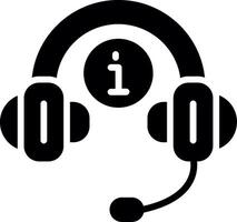 Head phone Glyph Icon Design vector