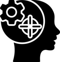 Logic Glyph Icon Design vector