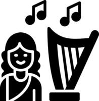 Orpheus Glyph Icon Design vector