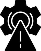 Risk Glyph Icon Design vector