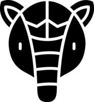 Armadillo Glyph Icon Design vector