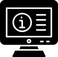 Computer Glyph Icon Design vector