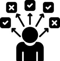 Choices Glyph Icon Design vector