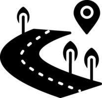 Path Glyph Icon Design vector
