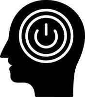 Mind Glyph Icon Design vector