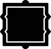 Frame Glyph Icon Design vector