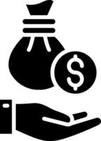 Savings Glyph Icon Design vector
