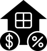 House Glyph Icon Design vector