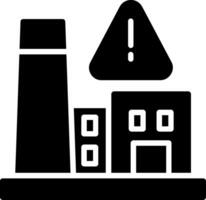 Factory Glyph Icon Design vector