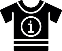 Tshirt Glyph Icon Design vector