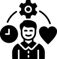 Organized life Glyph Icon Design vector