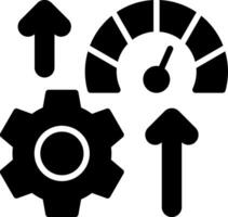 Optimization Glyph Icon Design vector