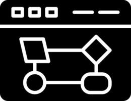 Browser Glyph Icon Design vector