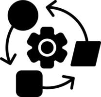Adaptation Glyph Icon Design vector