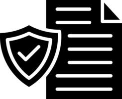 Warranty Glyph Icon Design vector
