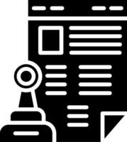 Accountability Glyph Icon Design vector