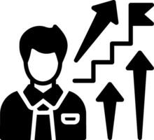 Career Path Glyph Icon Design vector