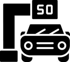 Traffic Camera Glyph Icon Design vector