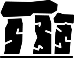 Stonehenge Glyph Icon Design vector