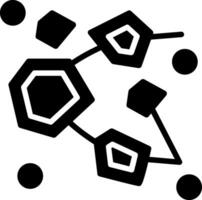 Asteroid Belt Glyph Icon Design vector