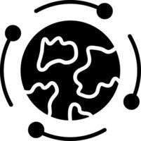 Globalization Glyph Icon Design vector