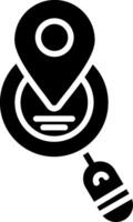 Searching Glyph Icon Design vector