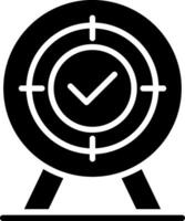 Target Glyph Icon Design vector
