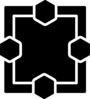 Frame Glyph Icon Design vector