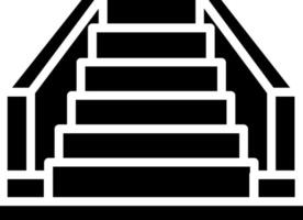 Staircase Glyph Icon Design vector