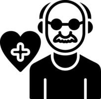 Care Glyph Icon Design vector