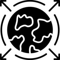 Global distribution Glyph Icon Design vector