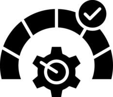 Testing Glyph Icon Design vector