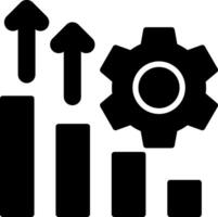 Graph Glyph Icon Design vector