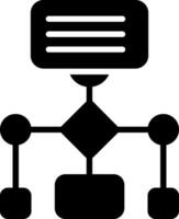Workflow Glyph Icon Design vector