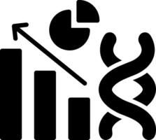 Graph Glyph Icon Design vector