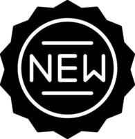 New Glyph Icon Design vector