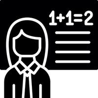 Mathematic Glyph Icon Design vector