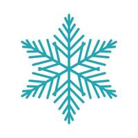 Beautiful snowflake, detailed hand drawn illustration. Graphic outline doodle drawing. Christmas and New Year symbol. Unique snowflake silhouette icon for frosty winter designs. vector